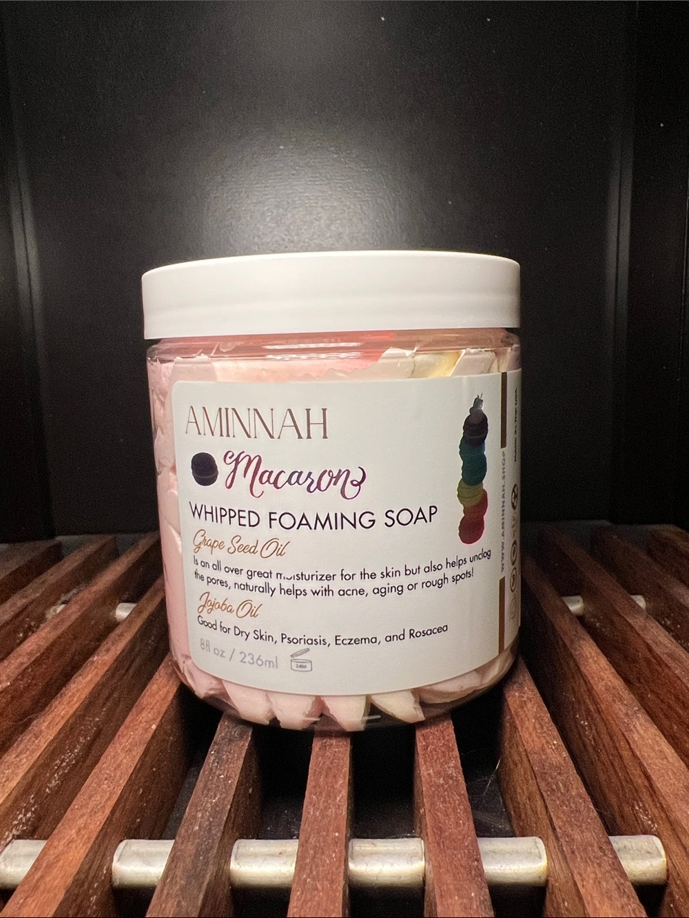 Aminnah Macaron Whipped Foaming Soap - Pink
